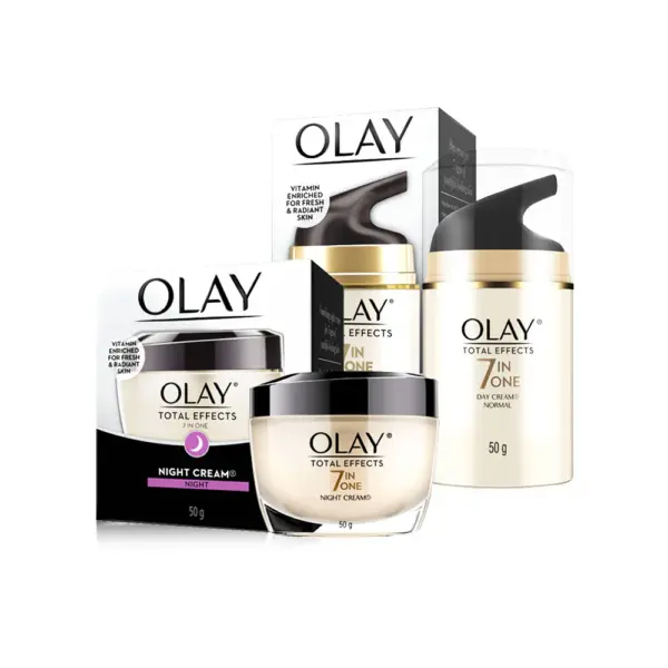 Olay Total Effects 7in1 Anti-Ageing Normal Day Cream 50g & Night 50g