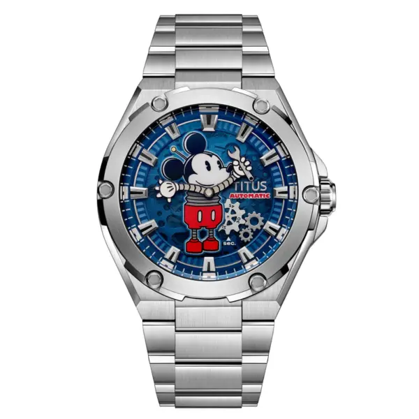 Voyager Mickey Mouse "Charged Up" นาฬิกาผู้ชาย Skeleton (W06-03379-001)