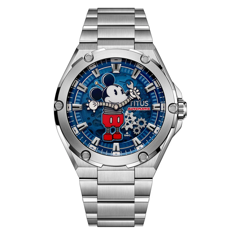 Voyager Mickey Mouse “Charged Up” นาฬิกาผู้ชาย Skeleton (W06-03379-001)