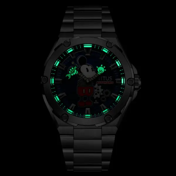 Voyager Mickey Mouse "Charged Up" นาฬิกาผู้ชาย Skeleton (W06-03379-001) - Image 6